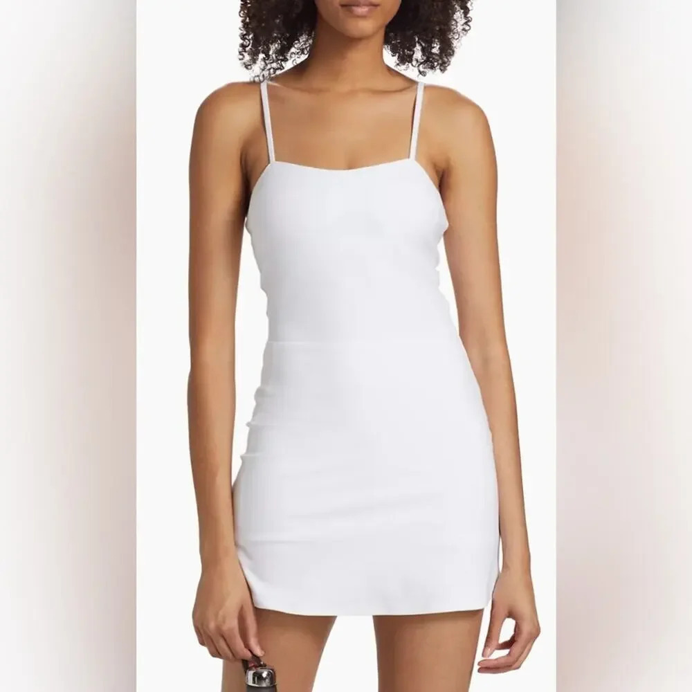 Nwt Alo Yoga Alosoft Courtside Tennis Dress White Size Large
